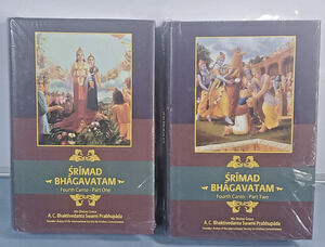 Srimad Bhagavatam Fourth Canto Part 1 & 2 Hardcover Set BBT Prabhupada ISKCON